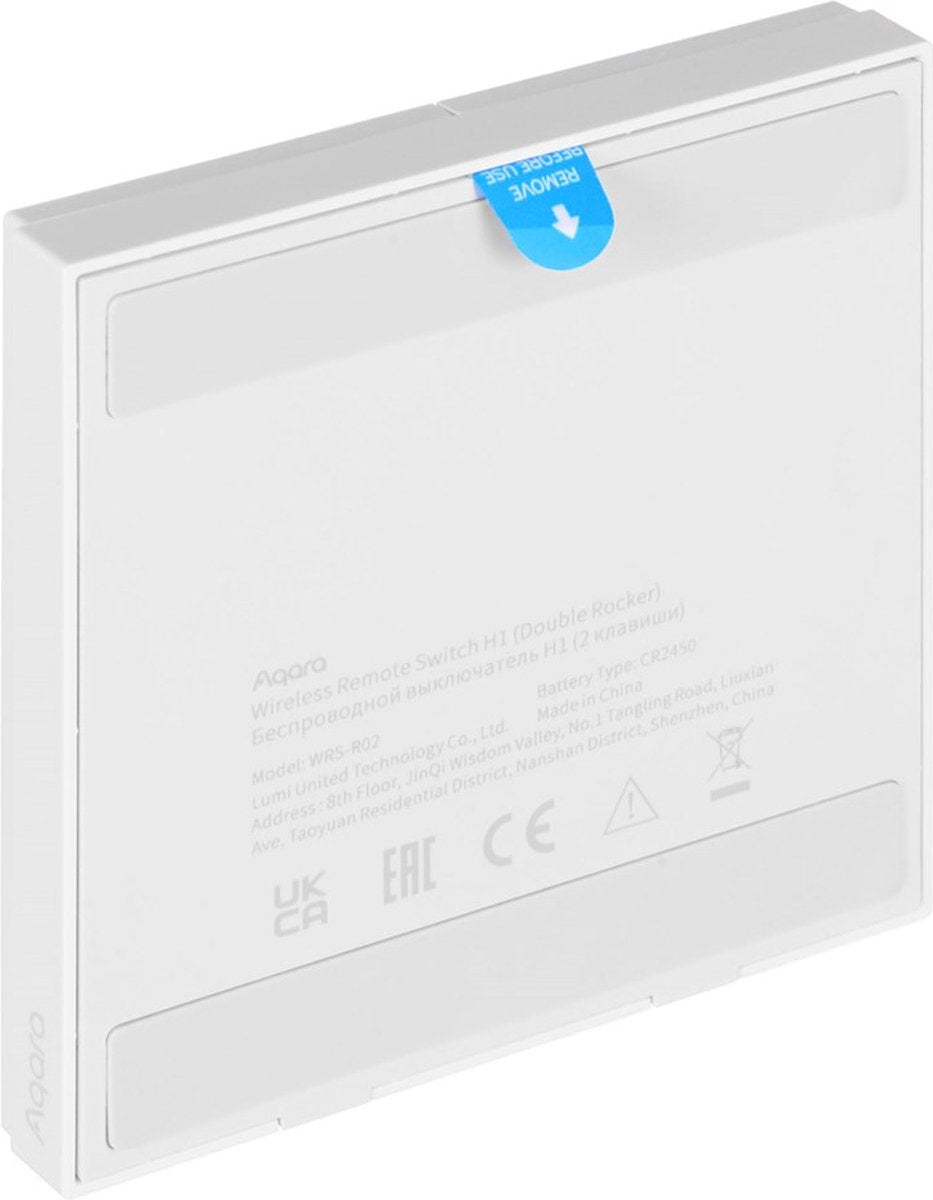 Aqara Wireless Remote Switch H1 | Met 2 schakelknoppen
