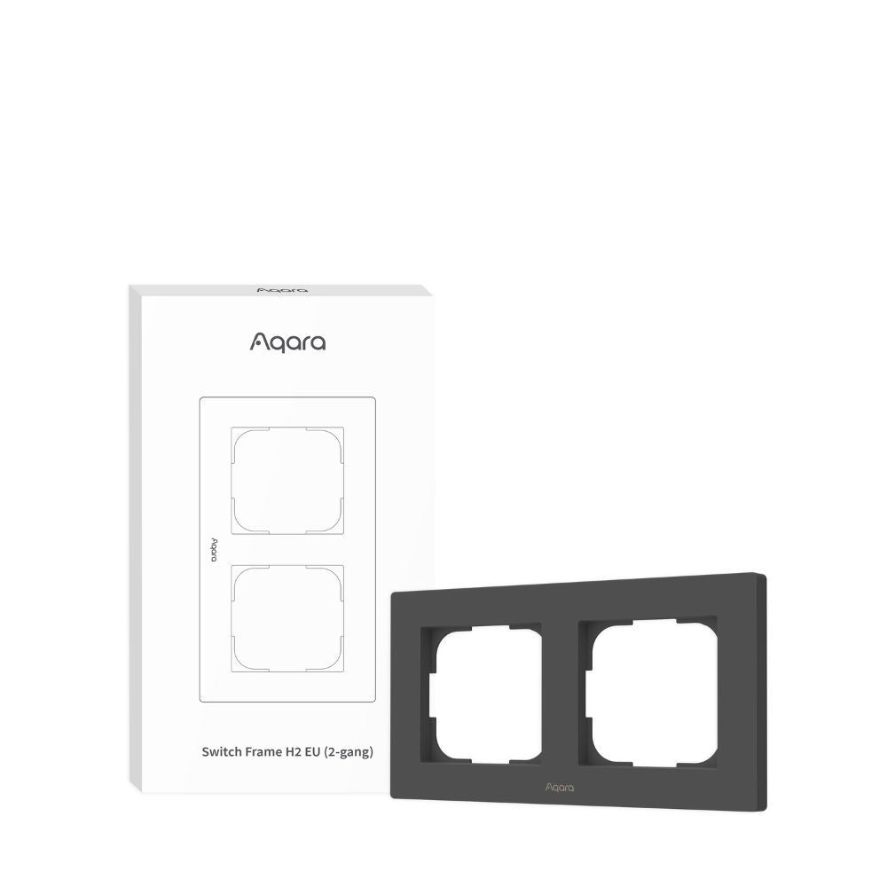 Aqara Switch Frame H2 EU 2-gang | Afdekraam voor H2 schakelaars