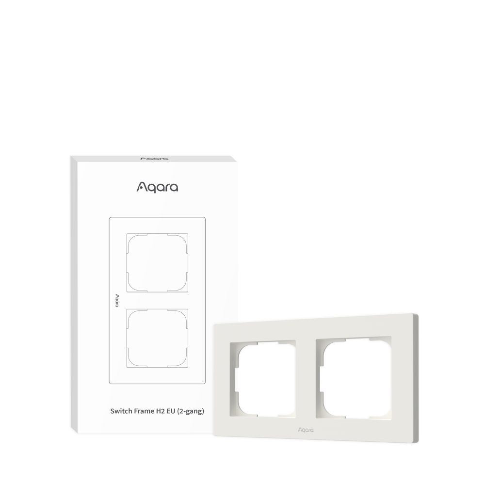 Aqara Switch Frame H2 EU 2-gang | Afdekraam voor H2 schakelaars