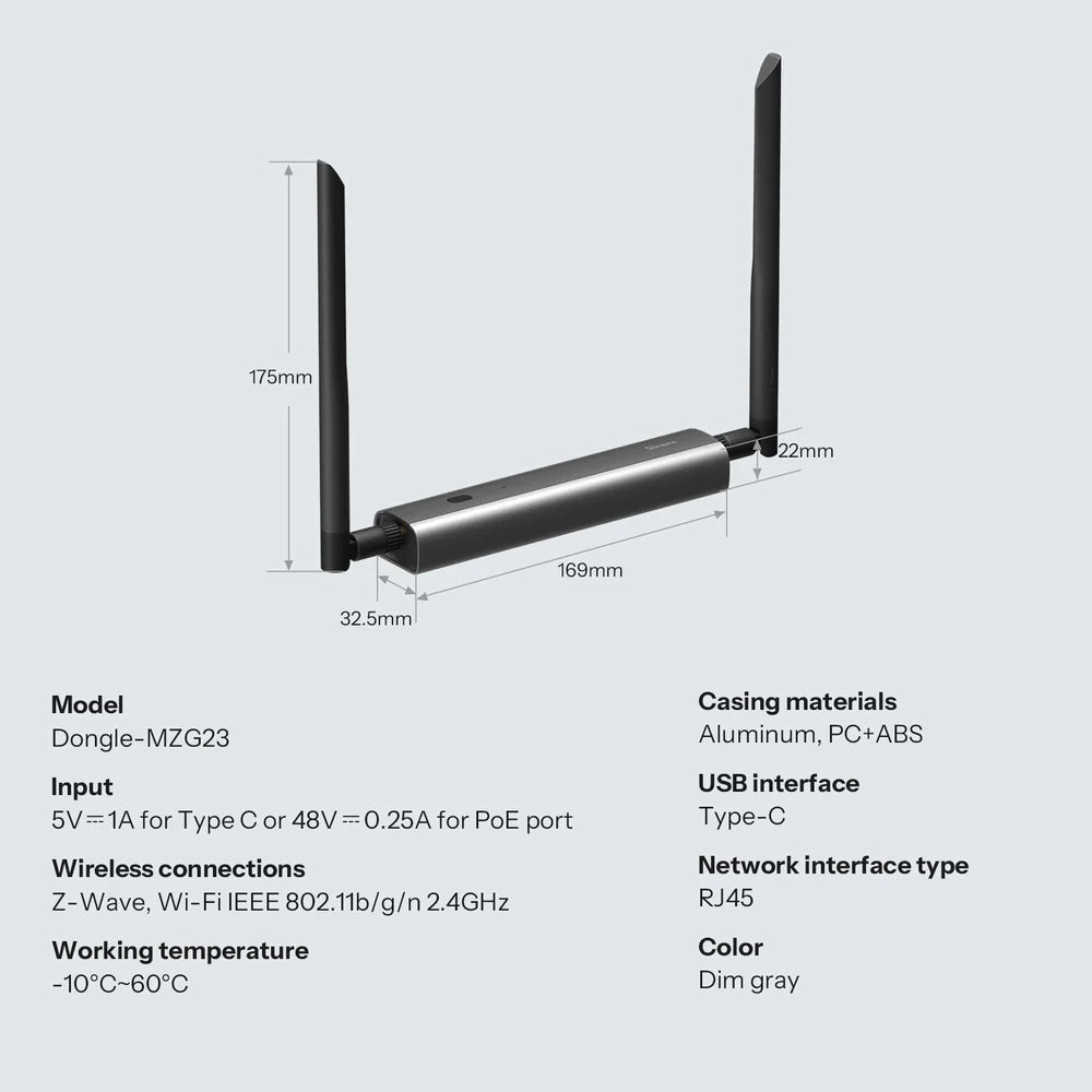 SONOFF Dongle-MZG23 | Z-Wave 800 PoE Dongle Max