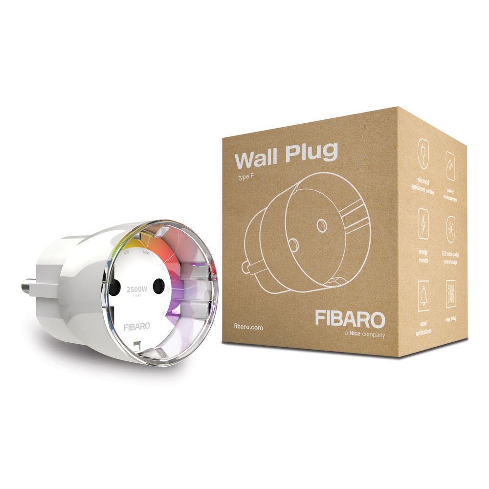 FIBARO Wall Plug | Z-Wave | met stroommeting | Type F (EU)