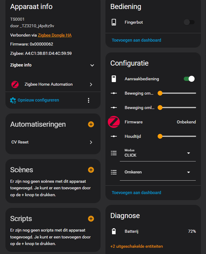 Zigbee Fingerbot Plus – Smart Knop Drukker Button Pusher