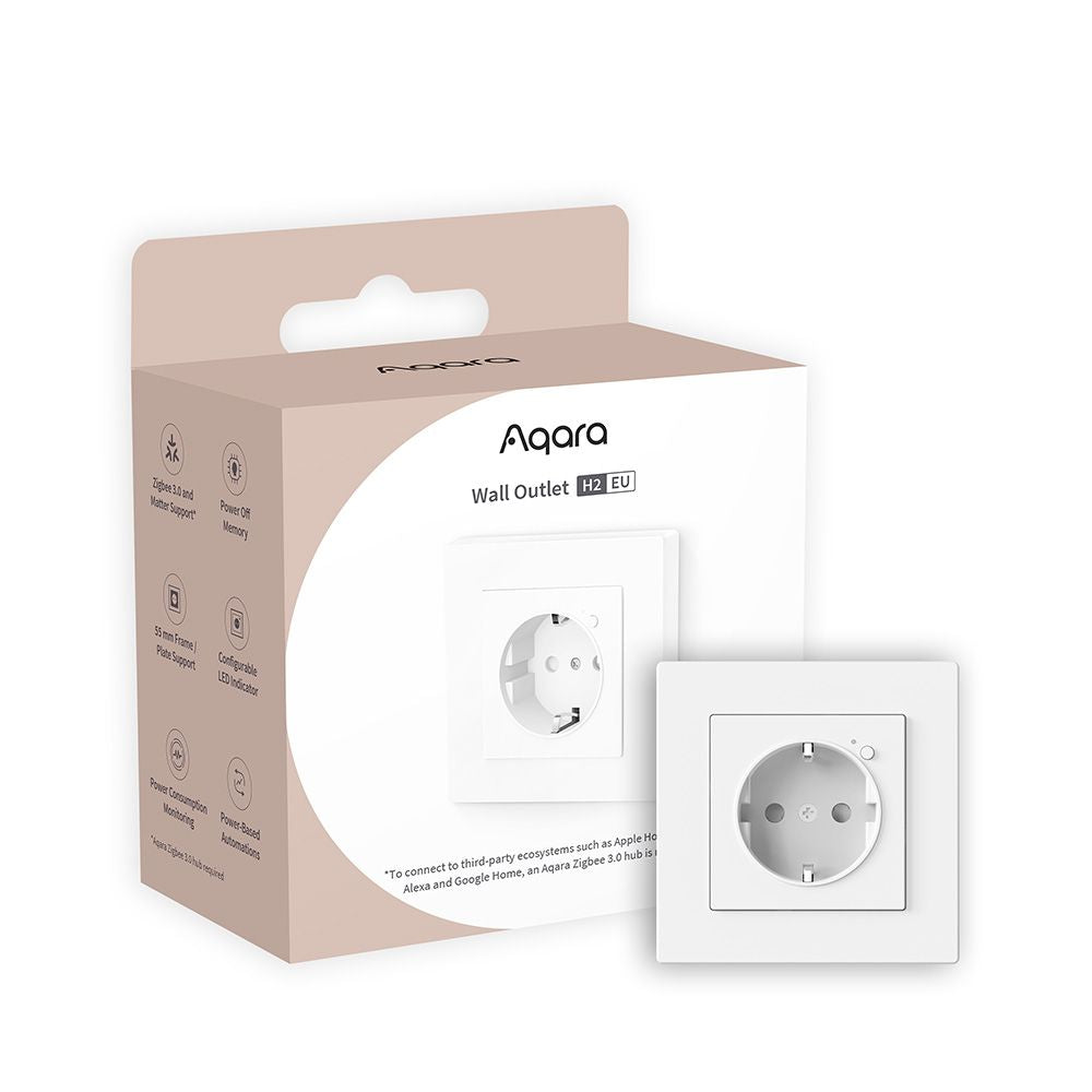Aqara Wall Outlet H2 | Zigbee | 3680W - 16A | Type F (EU)