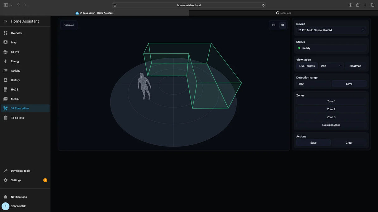 Sensy-One E1 Pro Multi Sense mmWave-Sensor mit PoE / WLAN