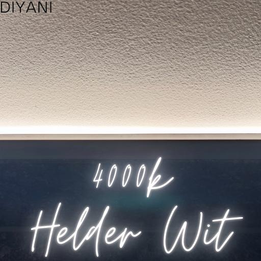 1 meter COB LED Strip - Warm Wit 3000K - 12V - inclusief 5 meter draad - 512 leds p/m - 9W p/m