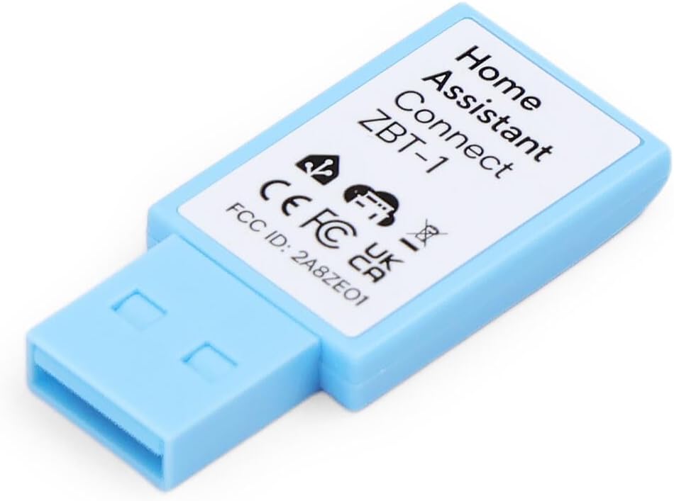 Home Assistant Connect ZBT-1 achterkant zigbee dongle sticker met gegevens