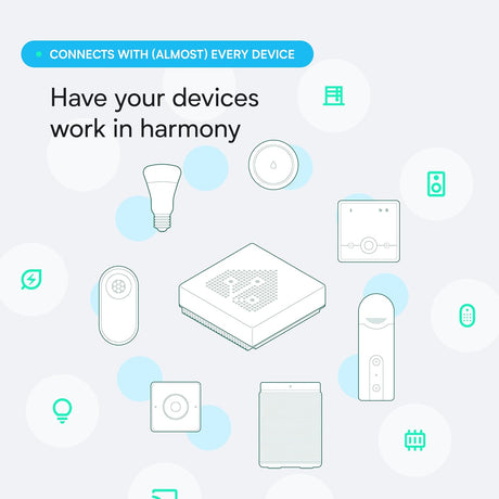 Laat zien hoe Home Assistant Green met meerdere slimme apparaten kan werken.