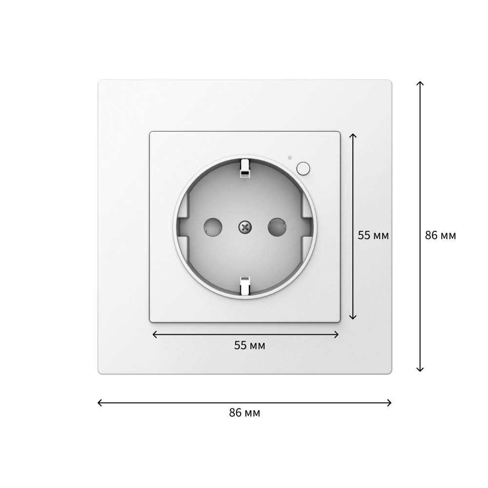 Aqara Wall Outlet H2 | Zigbee | 3680W - 16A | Type F (EU)