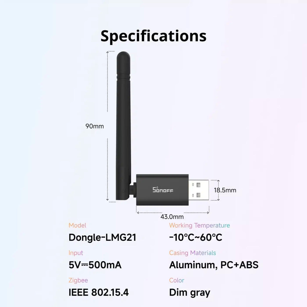 SONOFF Dongle Lite MG21 – Zigbee 3.0 & Thread USB Dongle