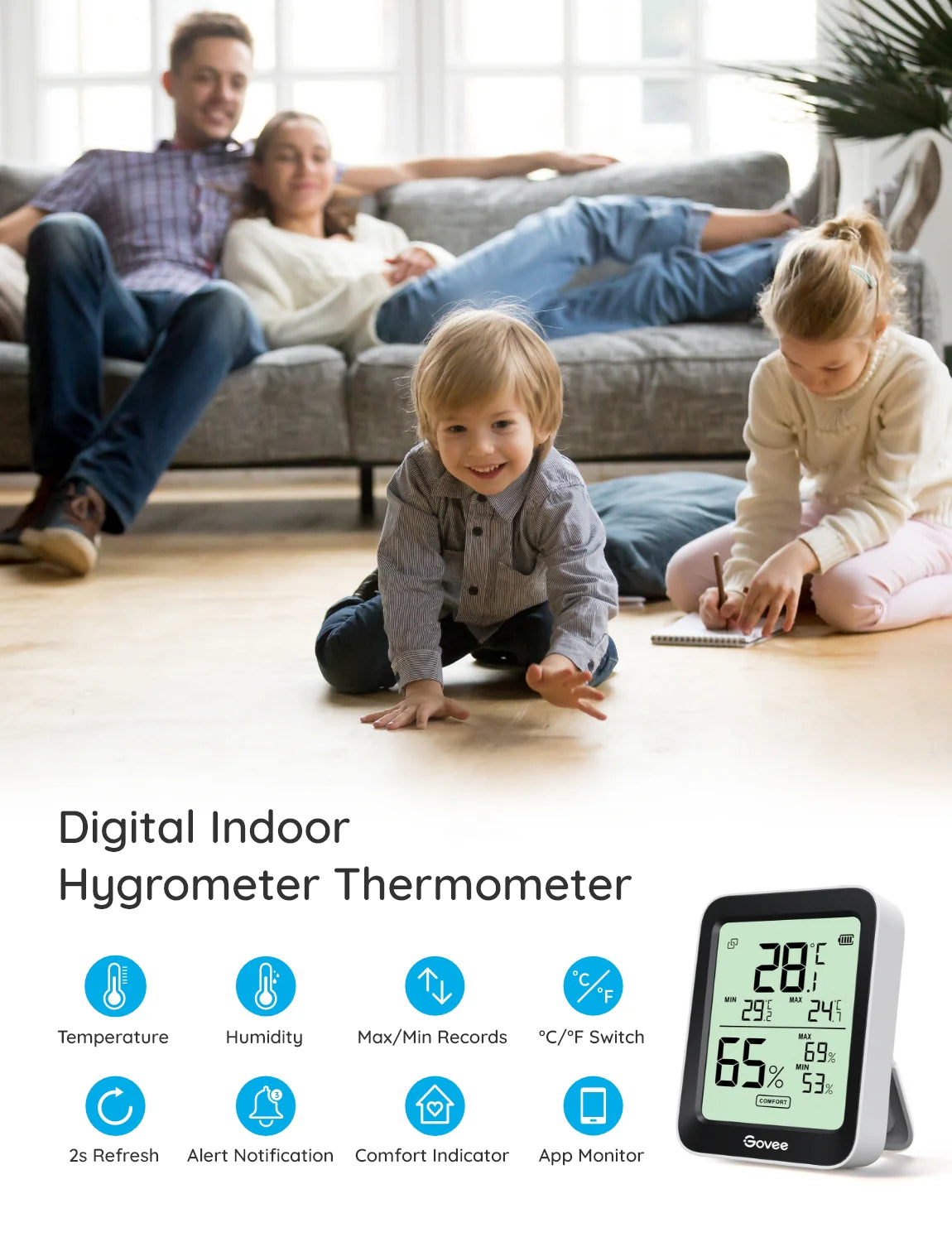 Govee Bluetooth Hygrometer / Thermometer H5075