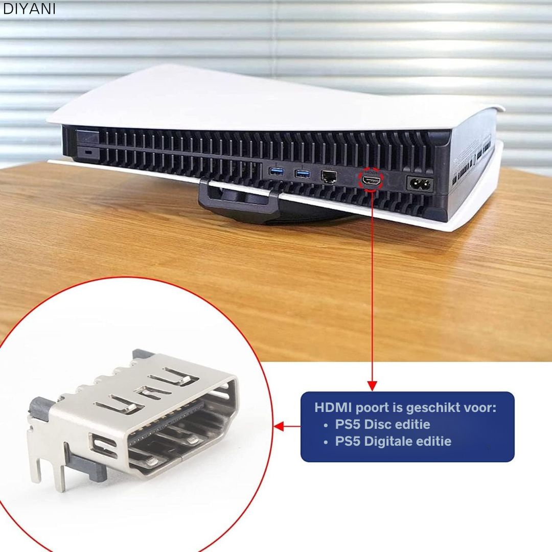 PS5 originele HDMI poort / socket / connector