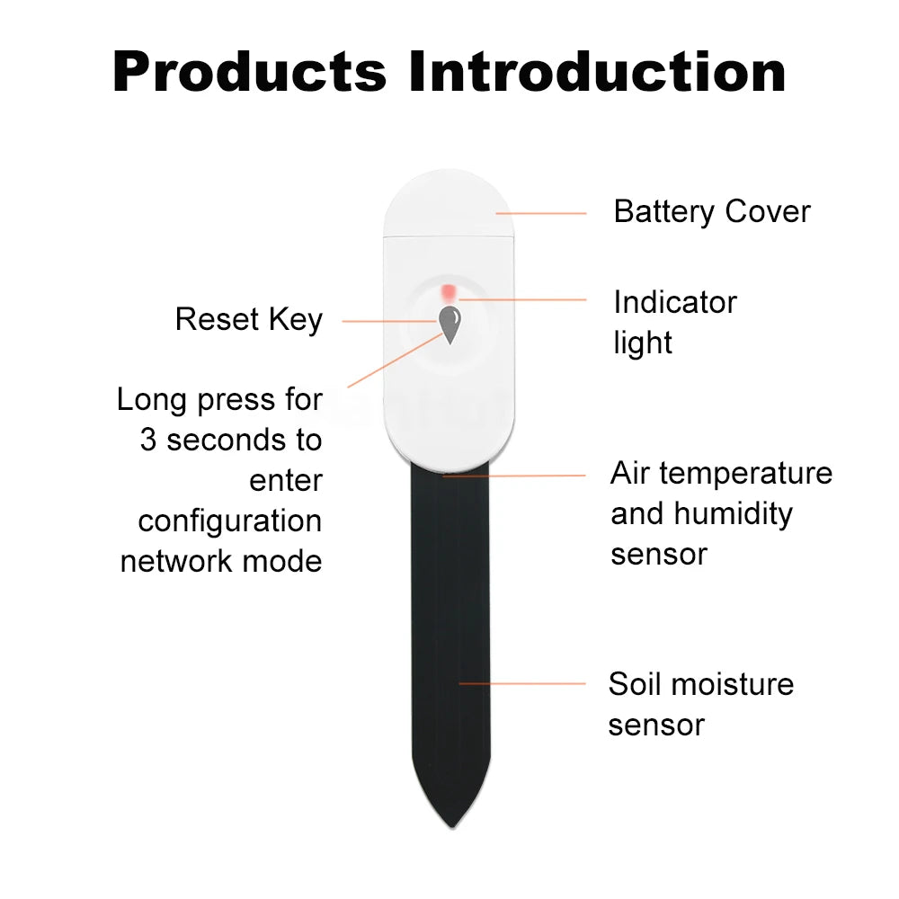 DIYANI ZG-303Z Zigbee Plantensensor | Meet vocht en temperatuur