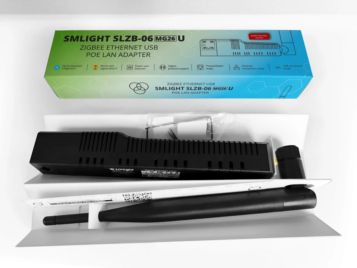 SMLIGHT SLZB-06MG26U – Zigbee Ethernet PoE Coördinator voor Home Assistant