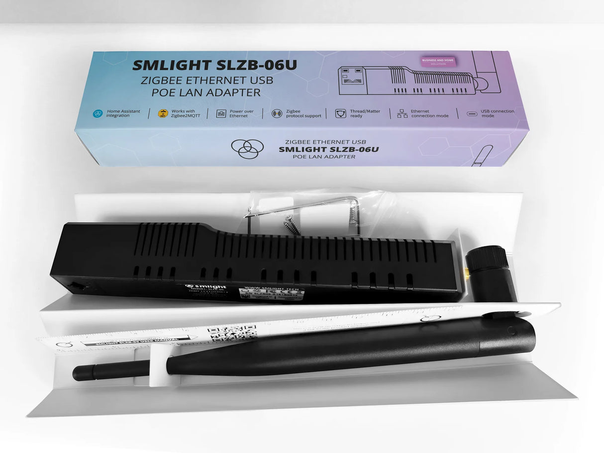 SMLIGHT SLZB-06U Zigbee 3.0 Coordinator met Ethernet, PoE, Wi-Fi en USB Passthrough