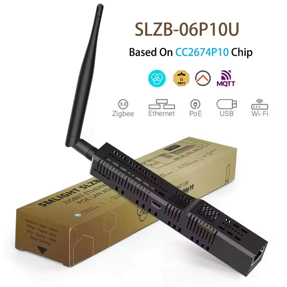 SMLIGHT SLZB-06p10U | Ethernet PoE & Wi-Fi Zigbee 3.0 of Thread Coördinator