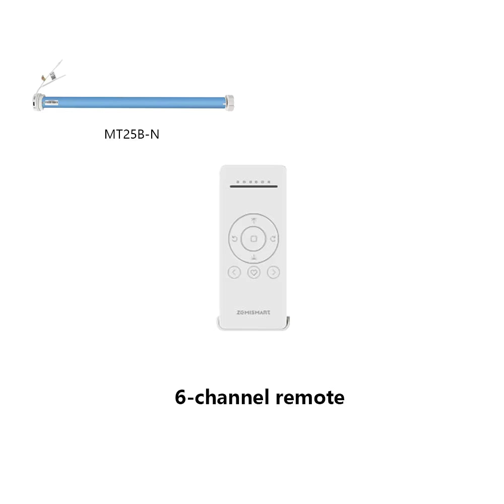 Zemismart ZMT6 | 6-Kanaals RF Afstandsbediening voor Rolgordijnmotoren