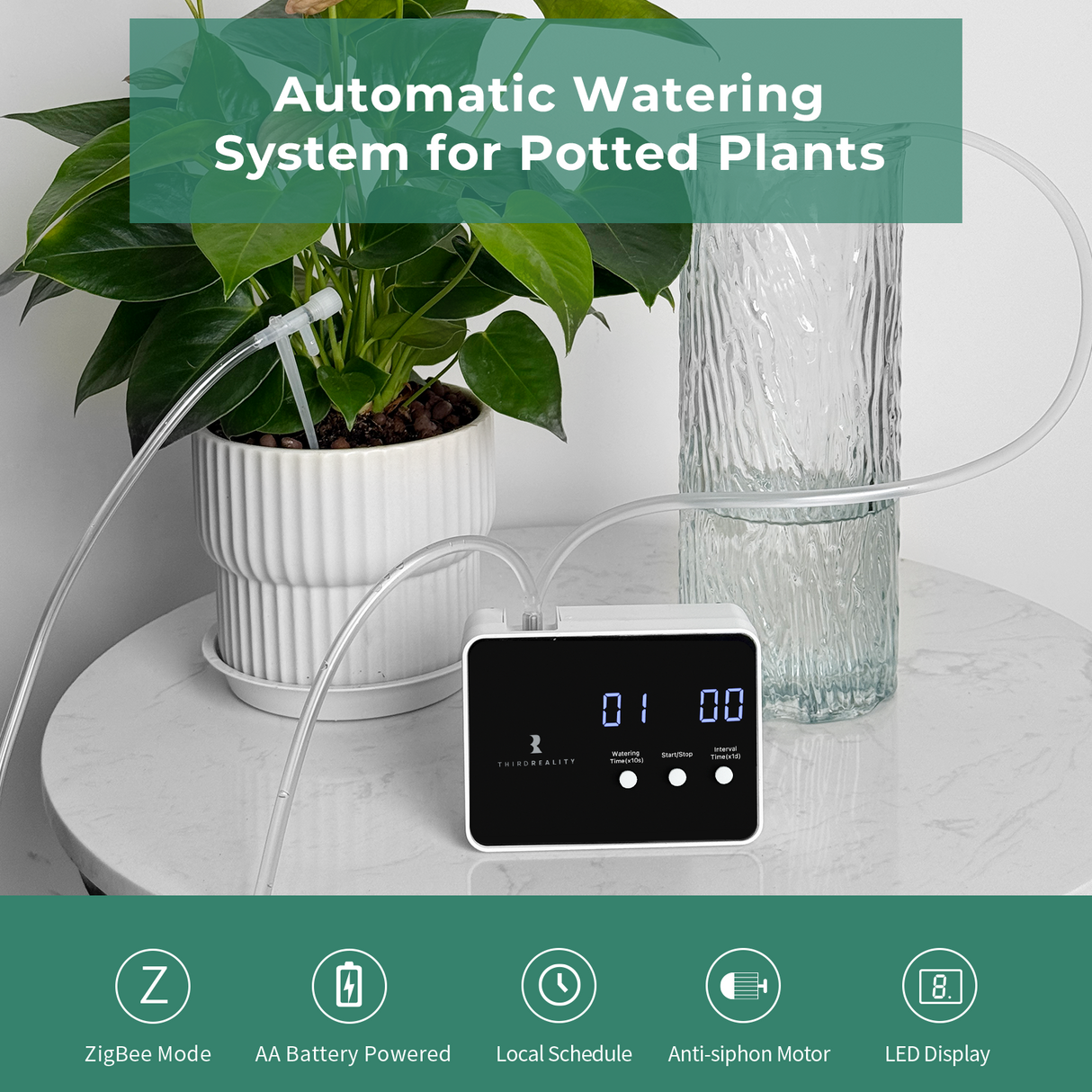 THIRDREALITY Smart Watering Kit - Automatisch Bewatering Potplanten