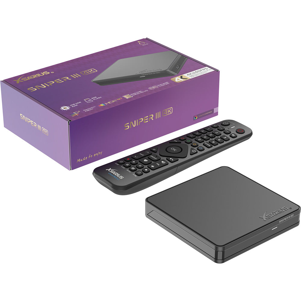 Xsarius Sniper 3 | UHD 4K | Linux OTT Mediastreamer