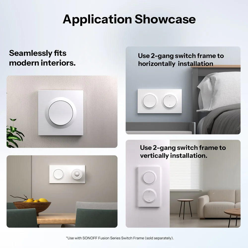 SONOFF ZBMINIL2-E | Orb-ZBW1L Zigbee wandschakelaar zonder neutraaldraad