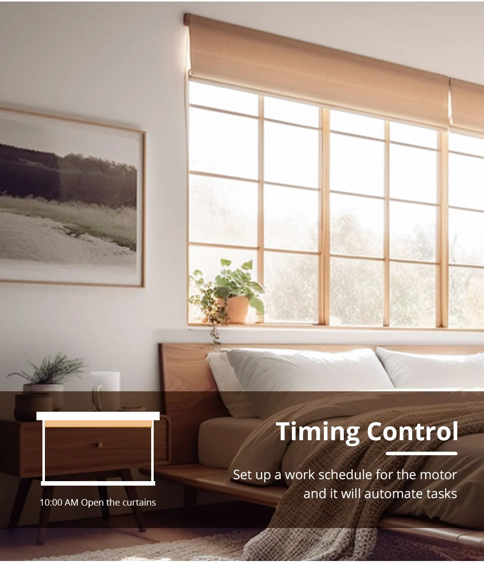 Zemismart MT25B | Draadloze rolgordijnmotor (Retrofit) | Matter over Thread