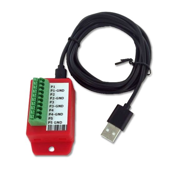USB 5-Kanal S0 Pulszähler | Zwischenzähler Auslesen (kWh, Wasser & Wärmepumpe)