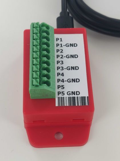 USB 5-Kanal S0 Pulszähler | Zwischenzähler Auslesen (kWh, Wasser & Wärmepumpe)