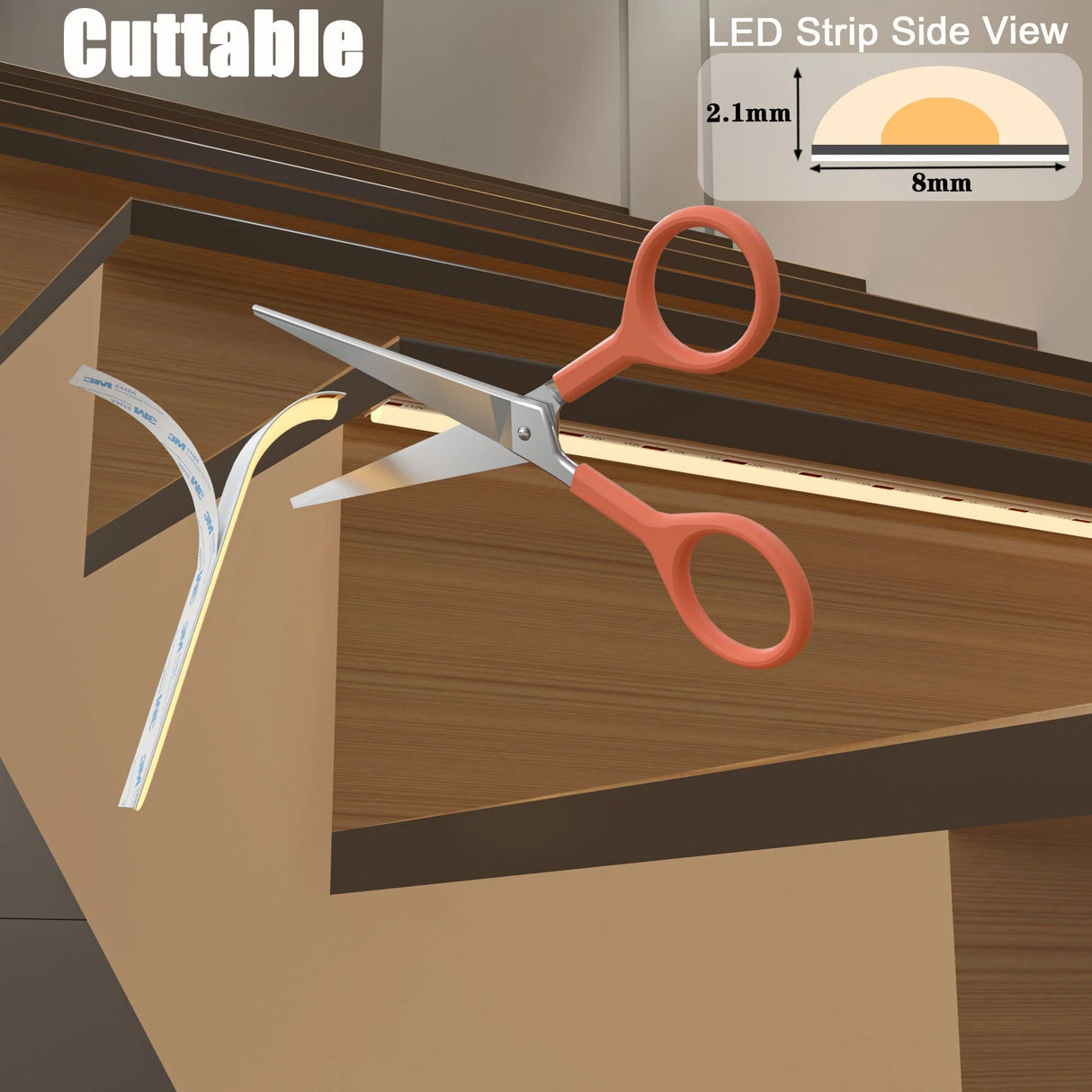 Dynamische Trapverlichting DIY Set | 100 cm breed | maximaal 16 treden