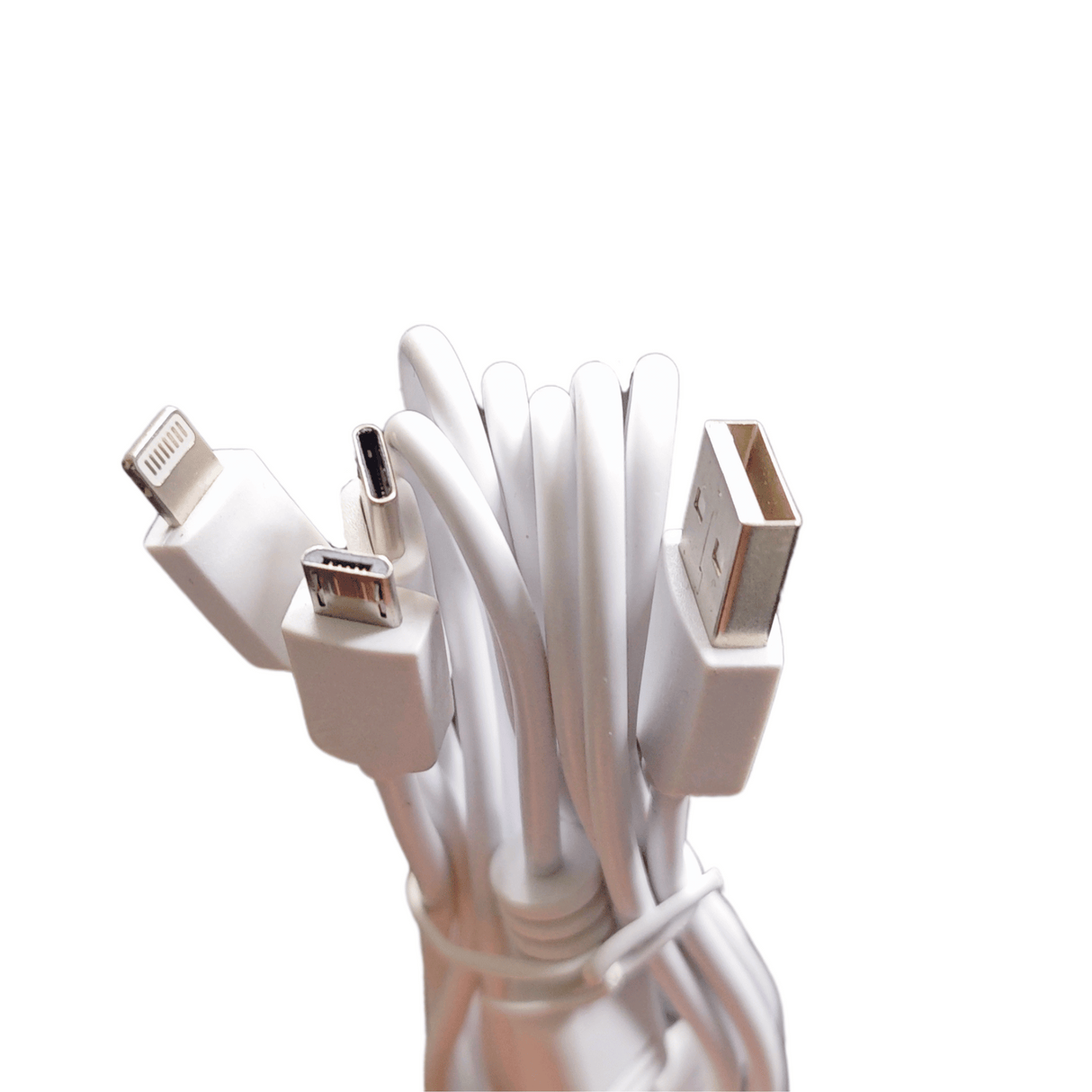 Multifunctionele USB-Kabel 150 cm – USB-C, Micro-USB & Lightning