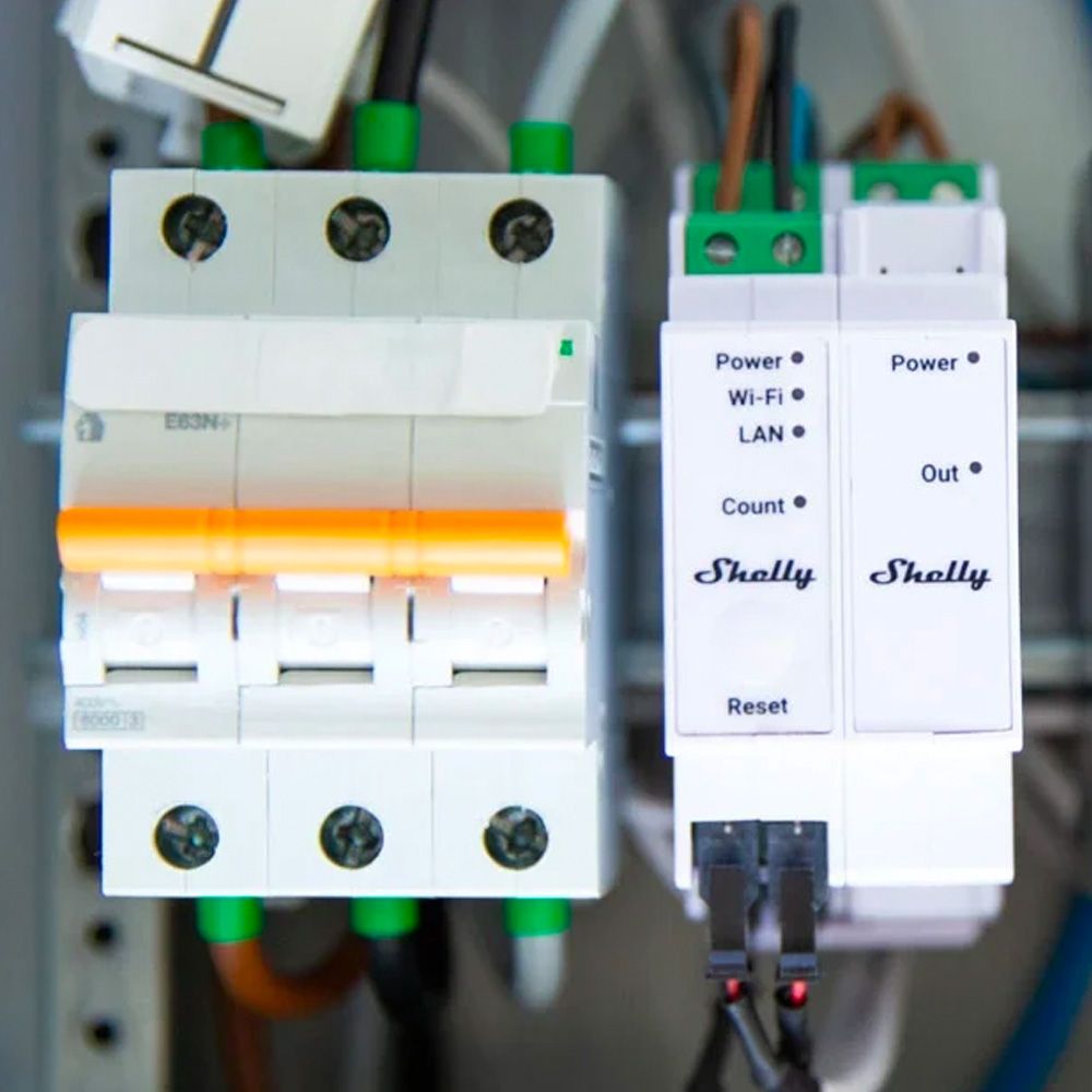 Shelly Pro 3EM Switch Add-on | Voor Contactor Aansturing