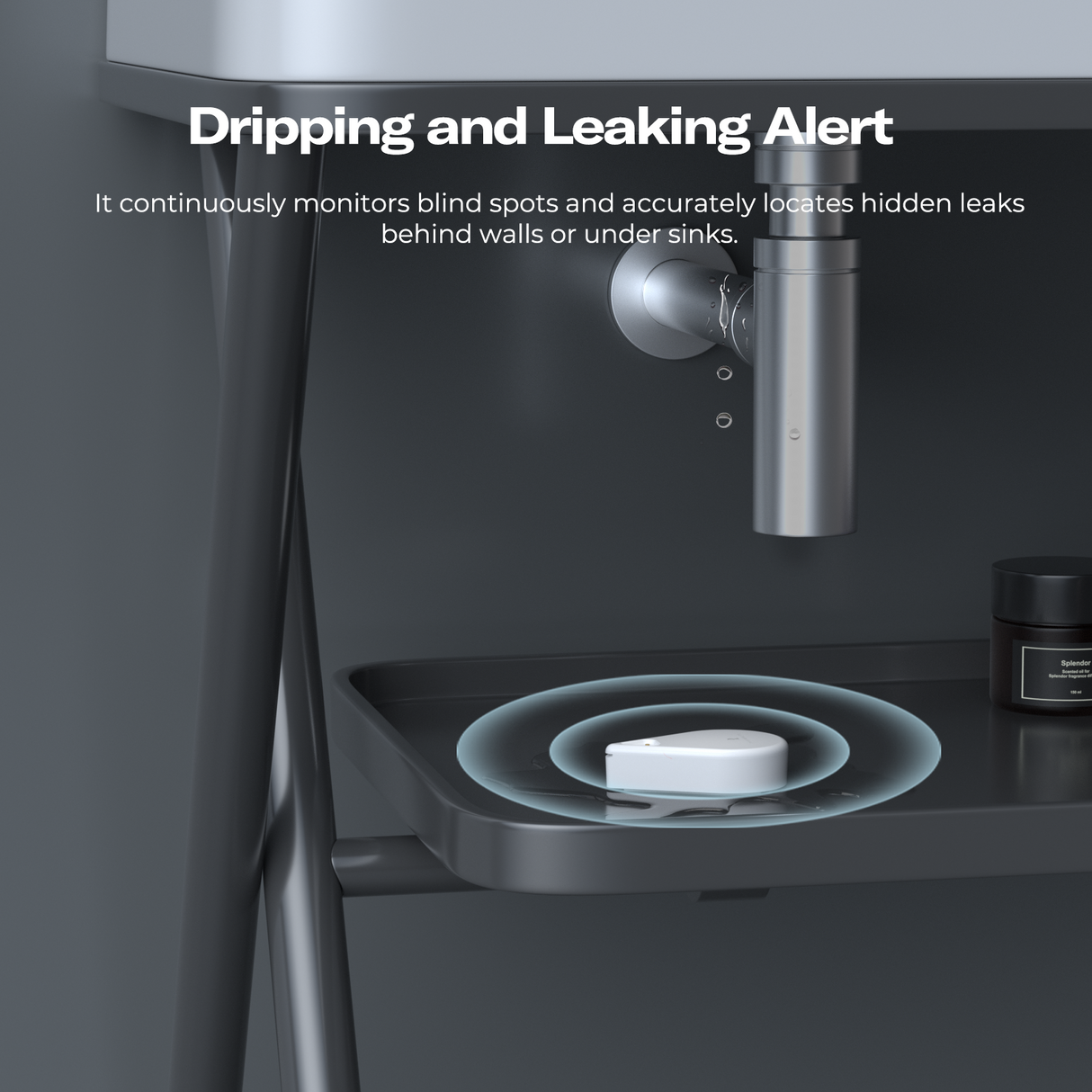 THIRDREALITY Matter Waterleak Kit KM1 – Hub-vrij, 3 Sensoren