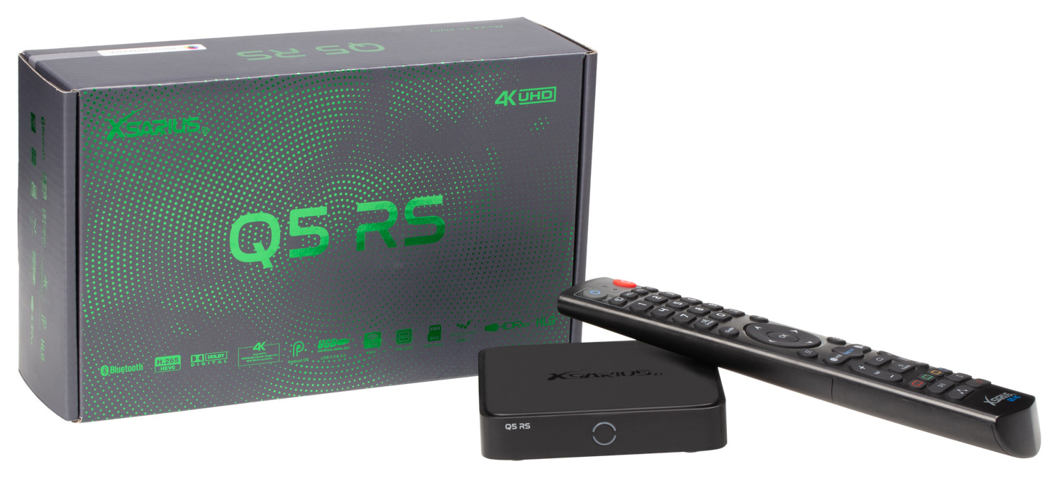 Xsarius Q5 RS | 4K IPTV box met Widevine L1 en PremiumTV+