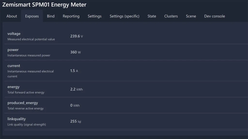 Zemismart SPM01-D2TZ | 1-fase 63A - Zigbee Smart Energiemeter