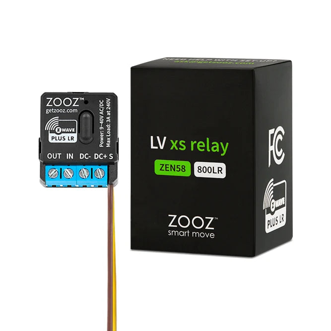 Zooz Low Voltage XS Relay | ZEN58 | Z-Wave Plus 800 EU Serie