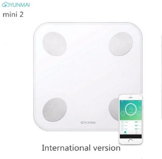 Retourdeal : Yunmai Mini 2 Balance - Lichaamsanalyseweegschaal - Wit