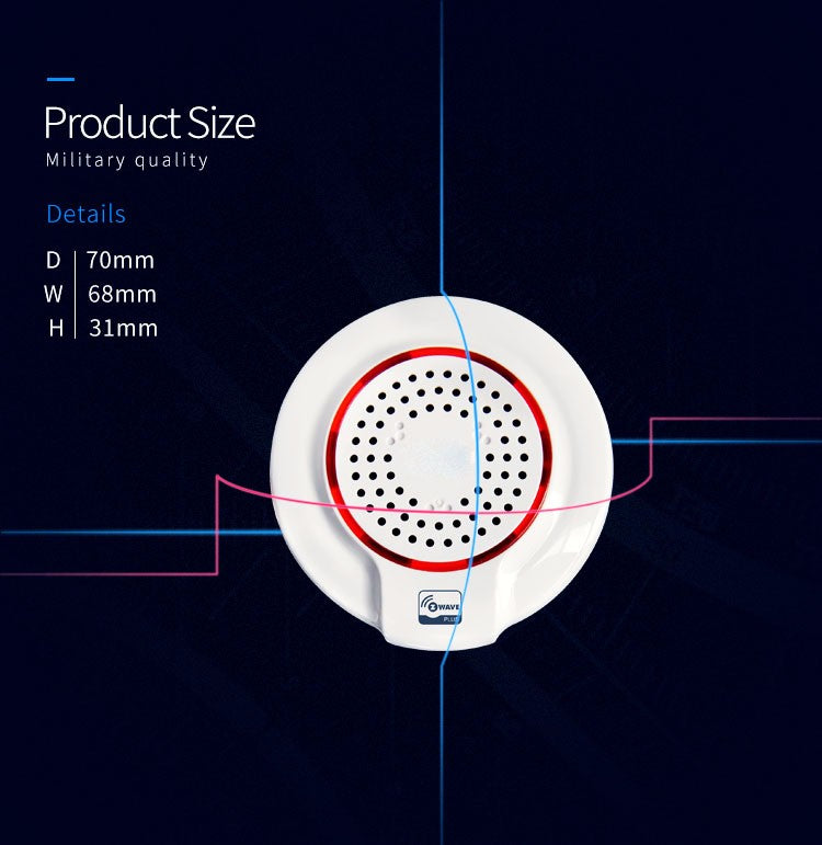 NEO Coolcam Alarm & Sirene – Kompakte Z-Wave Plus Sirene