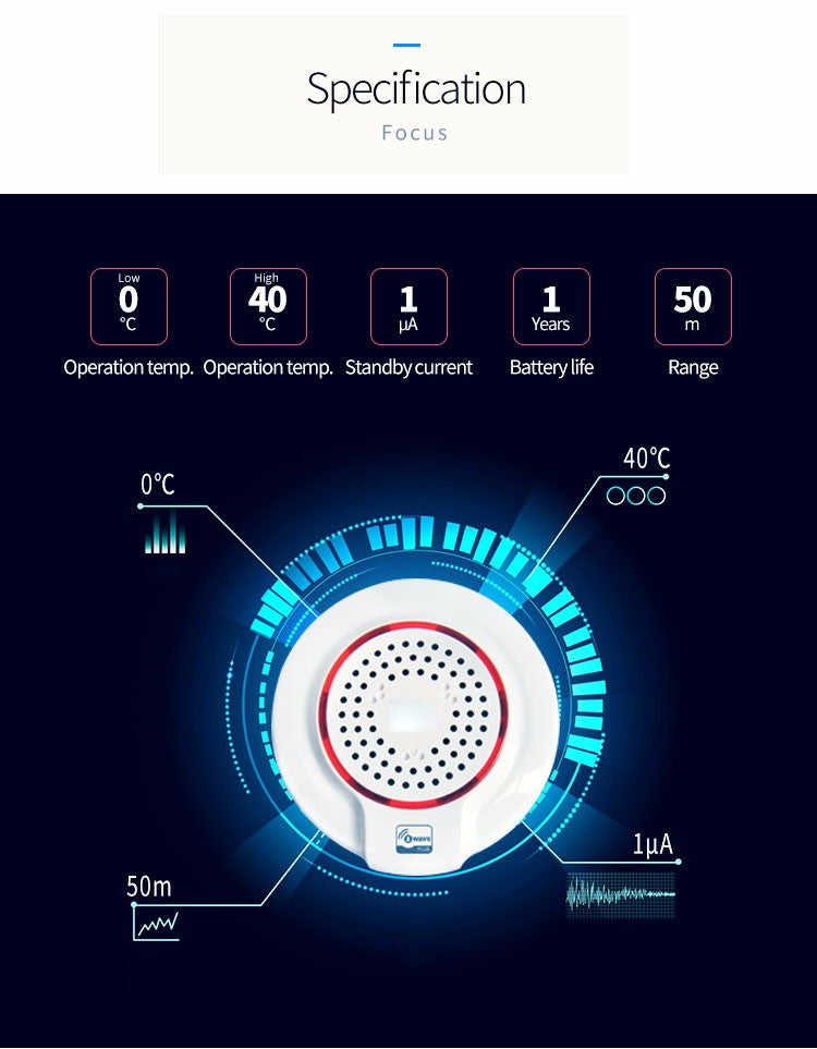 NEO Coolcam Alarm & Sirene – Kompakte Z-Wave Plus Sirene