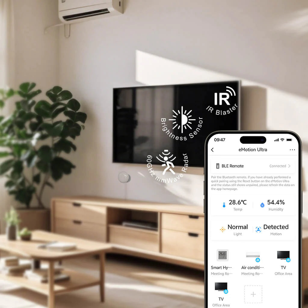 LinknLink eMotion Ultra | 60GHz mmWave, IR-blaster, Temp sensor & BLE in één