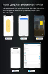 Zemismart ZM206 | Matter WiFi Wandschakelaar met Display