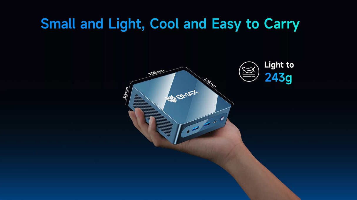 Smart Home Server B4 Ultra | Intel N150 (12GB LPDDR5 + 512GB SSD) – HAOS pre-installed