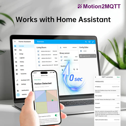 LinknLink eMotion Ultra | 60GHz mmWave, IR-blaster, Temp sensor & BLE in één