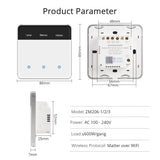 Zemismart ZM206 | Matter WiFi Wandschakelaar met Display