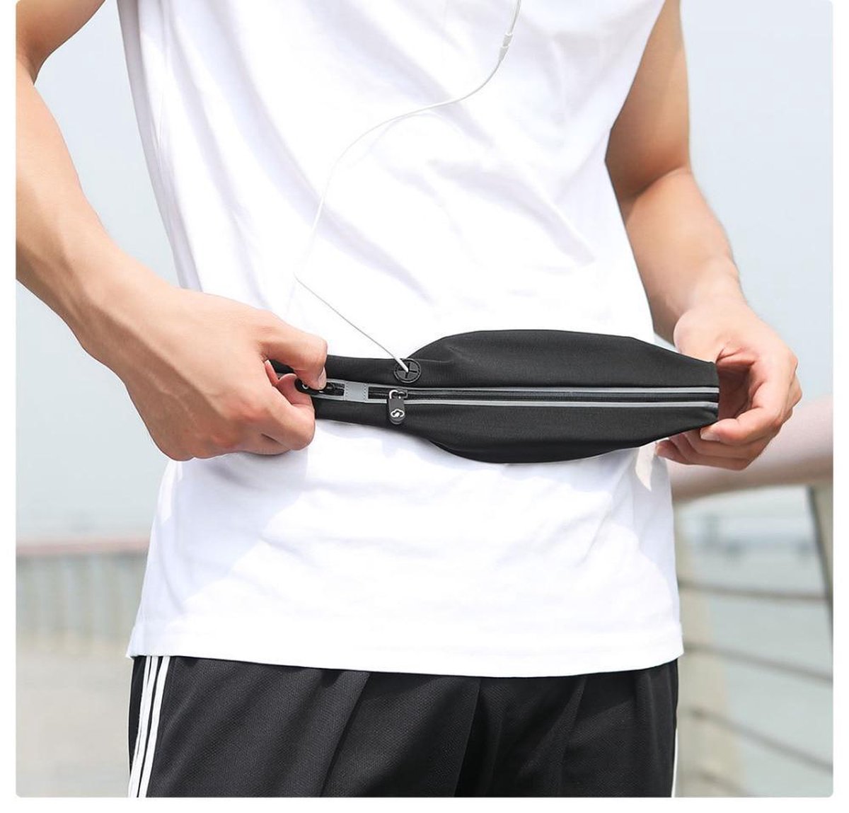 Yunmai Hardloopband – Reflecterend, Waterbestendig & Verstelbaar Running Belt