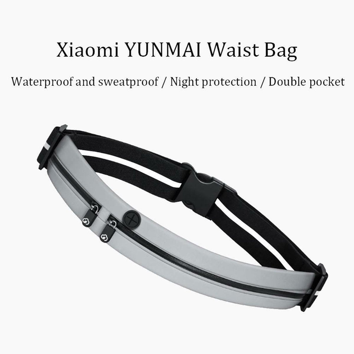 Yunmai Hardloopband – Reflecterend, Waterbestendig & Verstelbaar Running Belt