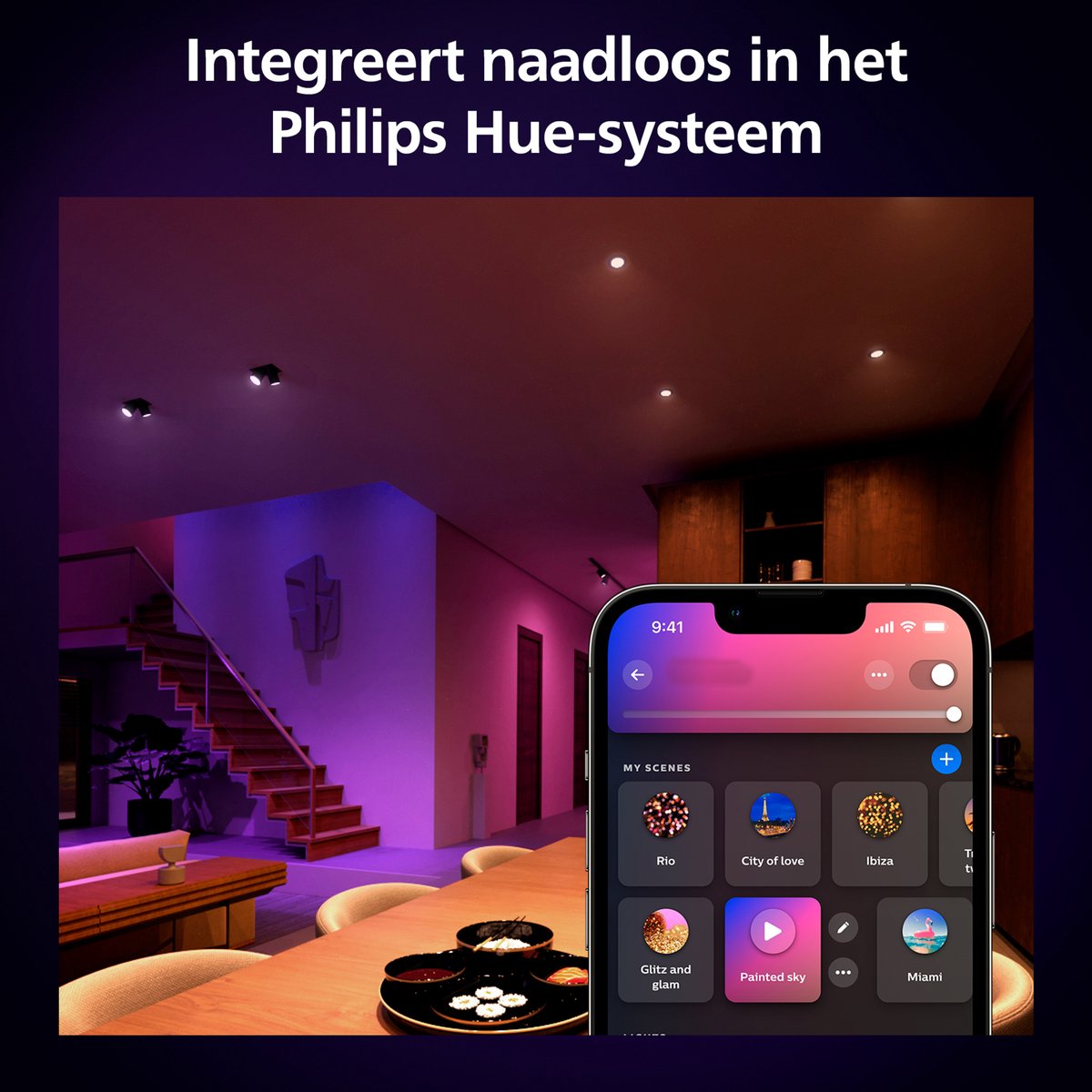 Philips Hue White & Color Ambiance Bluetooth GU10 3-pack | 400 lumen