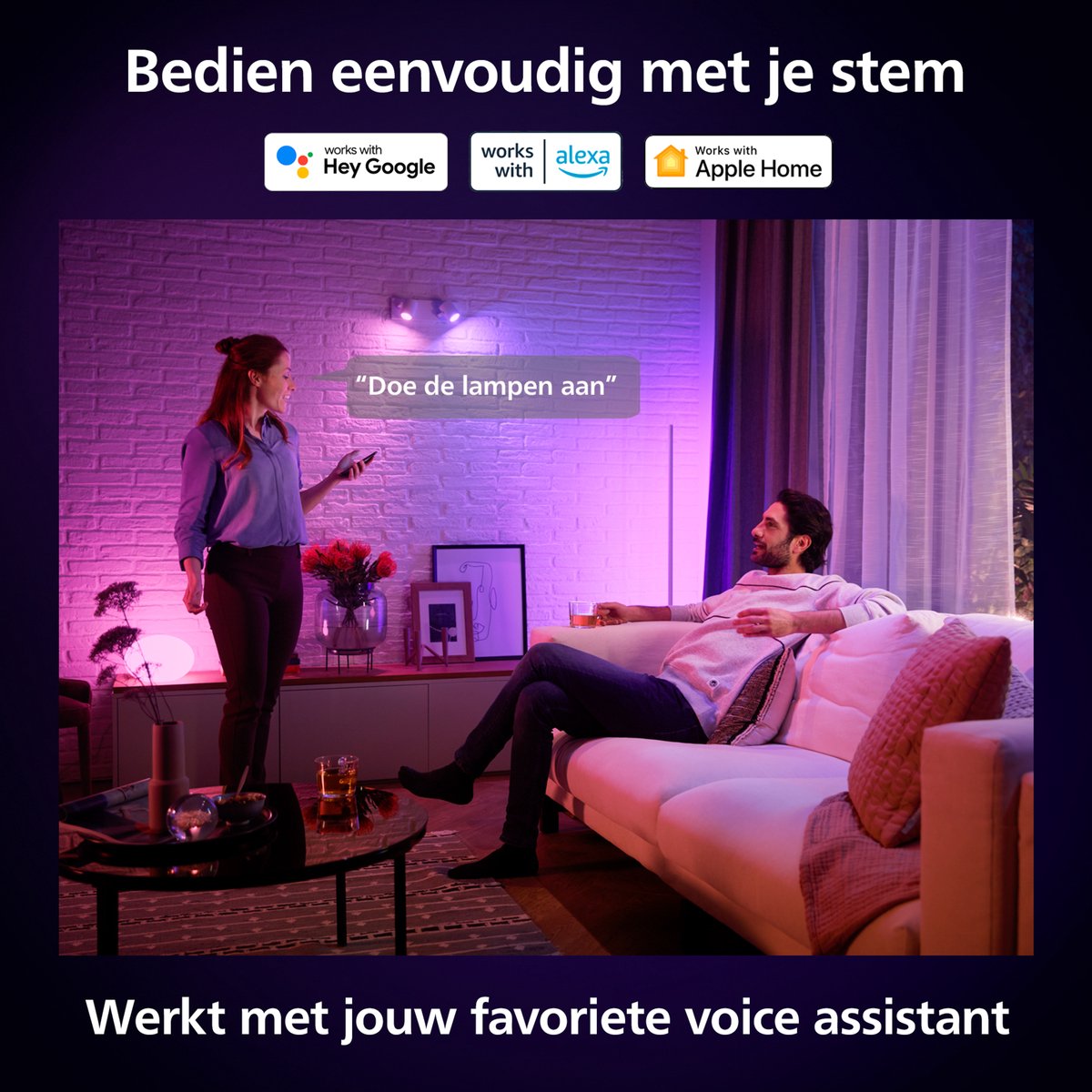 Philips Hue White & Color Ambiance Bluetooth GU10 3-pack | 400 lumen
