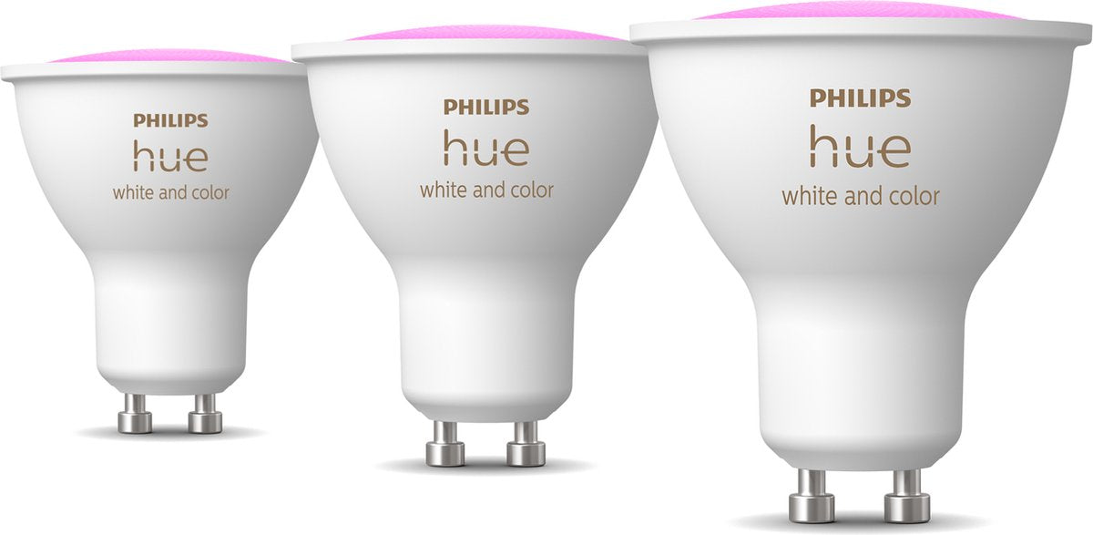 Philips Hue White & Color Ambiance Bluetooth GU10 3-pack | 400 lumen
