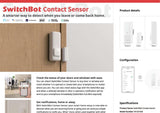 SwitchBot Contact Sensor | Door and Window Sensor with Motion Detection