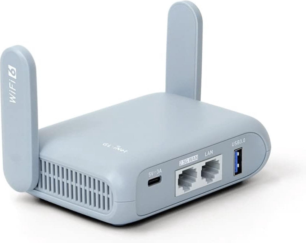 GL.iNet WiFi 6 トラベルルーター GL-MT3000 ケース付き GL.iNet Beryl AX (GL-MT3000) – AX3000 Wi-Fi 6 Reisrouter
