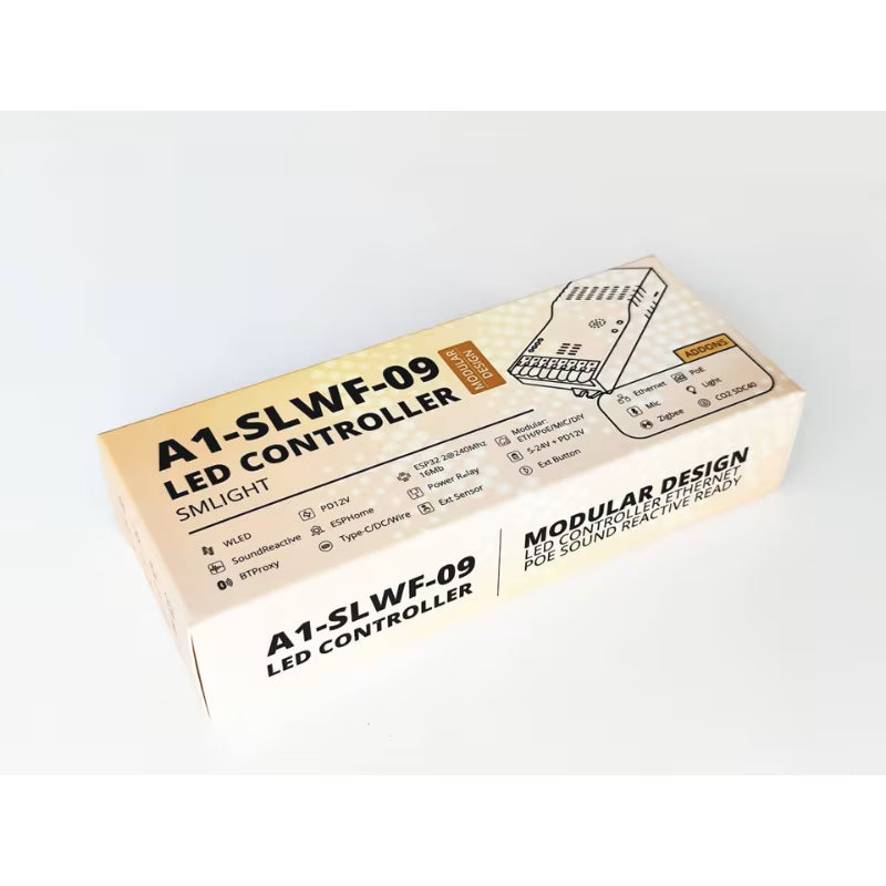 SMLIGHT A1-SLWF-09 | Modulaire ESP32 LED Controller met WLED voorgeïnstalleerd