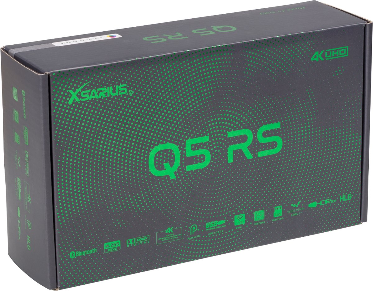 Xsarius Q5 RS | 4K IPTV box met Widevine L1 en PremiumTV+